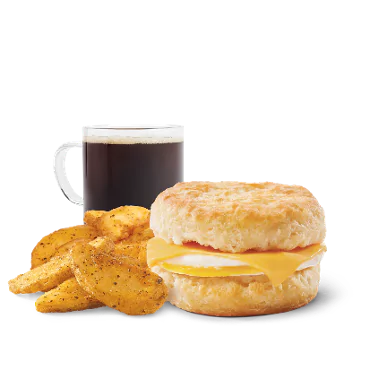 Wendy’s Breakfast Menu 2026 – Prices, Calories & Deals 9 Egg & Cheese Biscuit Combo at Wendy's Breakfast.