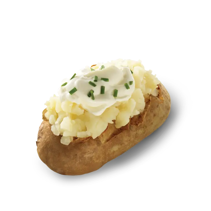 Sour Cream and Chive Baked Potato Wendy's (October 2026) 1 Sour Cream and Chive Baked Potato at Wendy's Menu USA.